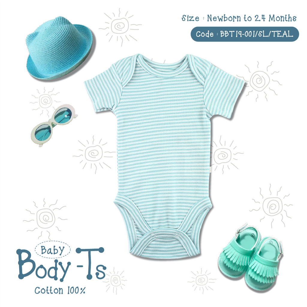 Baby Body-T's (Short Sleeves-Stripe)-001
