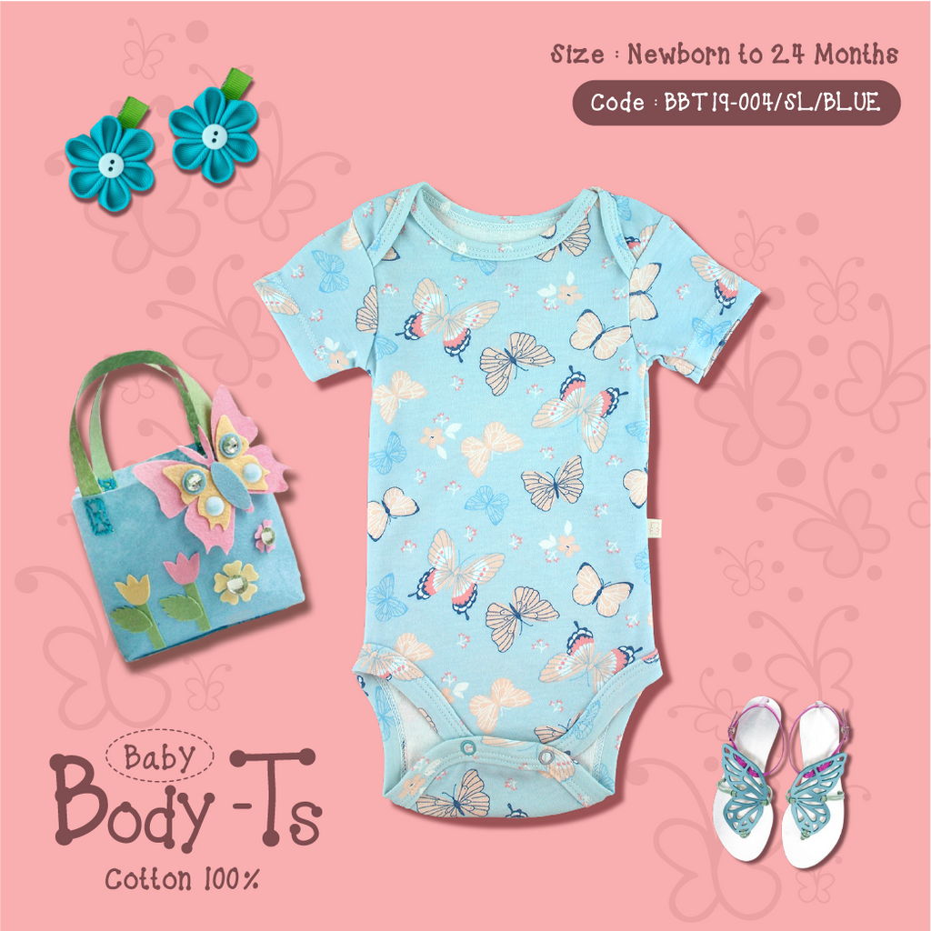 Baby Body-T's (Short Sleeves-Butterfly)-004