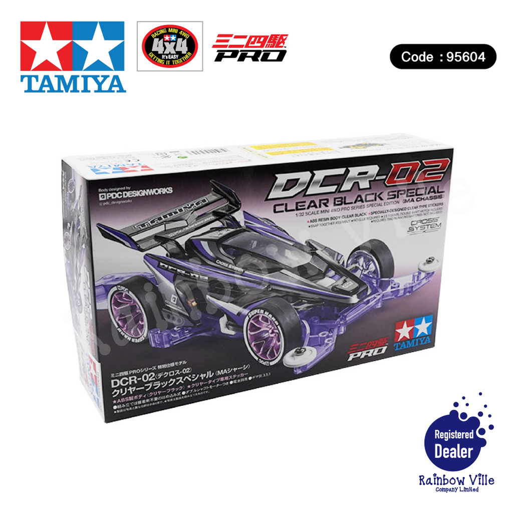 95604-Mini4WD-DCR-02 CLEAR BLACK SP (Ma Chassis)
