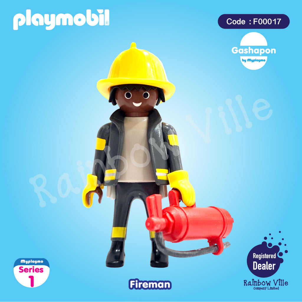 G017-Figures GACHA (Series 1)-Black Fireman