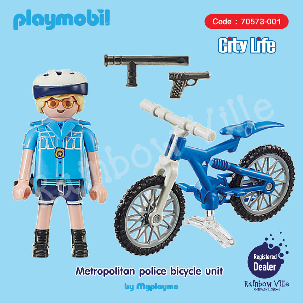 70573/01-CityAction-Metropolitan Police with Bicycle