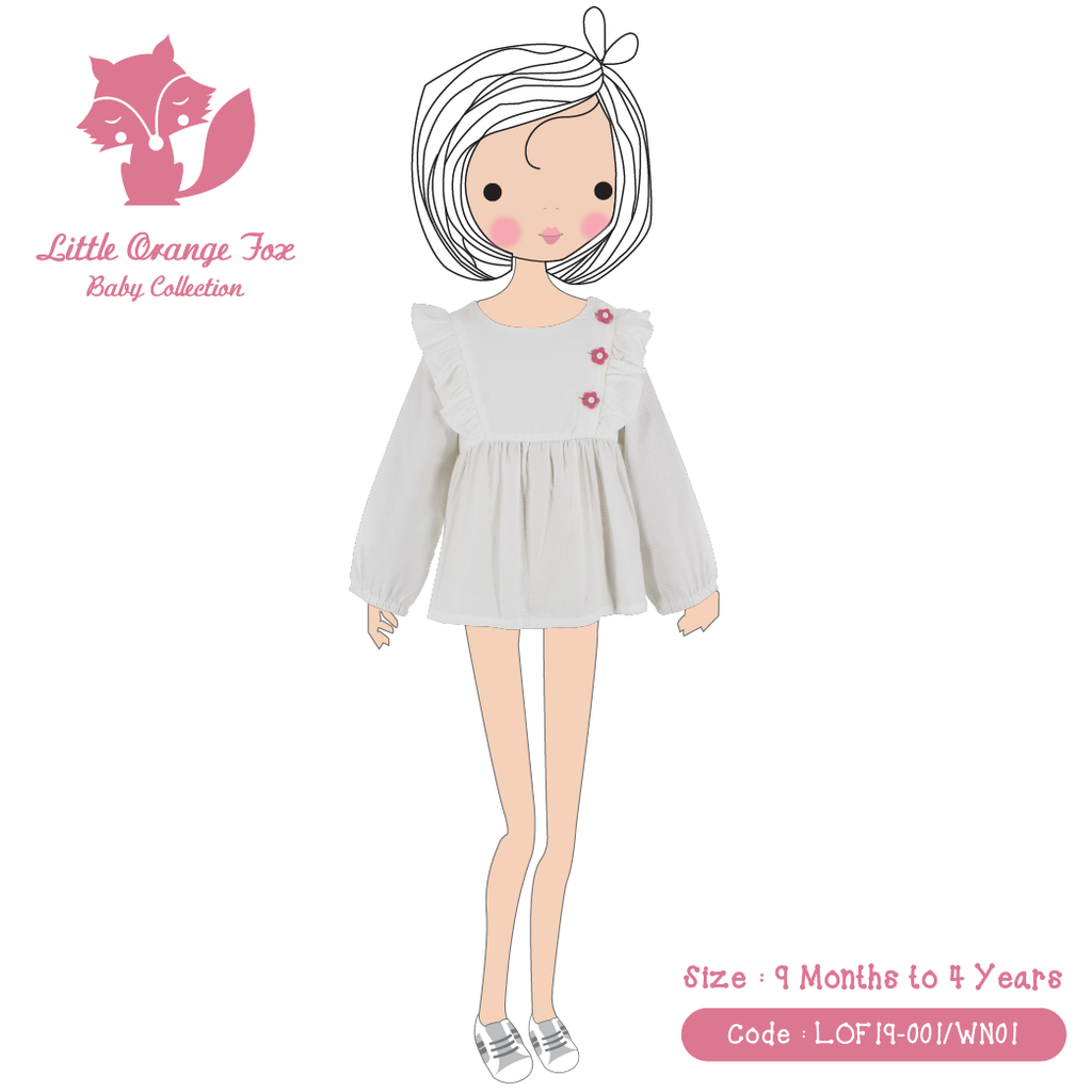 LOF#001 (Girl Petite Blouse : White)-001