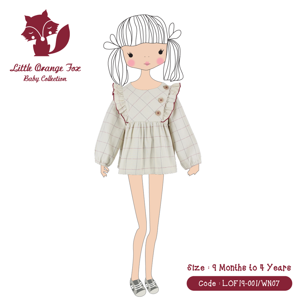 LOF#001 (Girl Petite Blouse : Red/Cream Scotch)-007