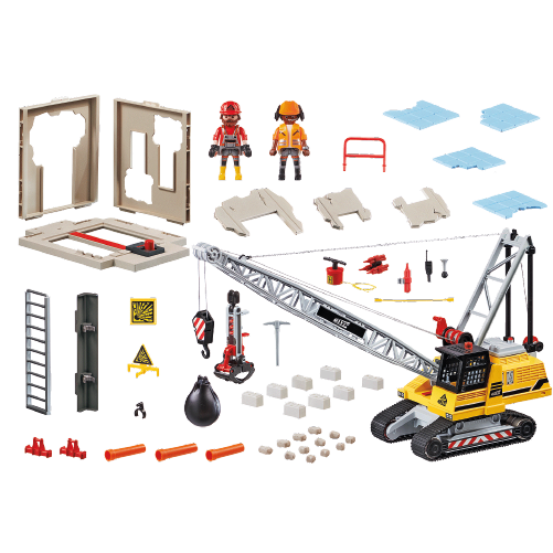 70442-City Action-Cable Excavator with Building Section